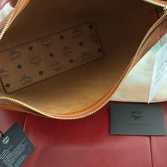 NWT- MCM Klara Hobo Monogram Shoulder Bag - Picture 7 of 8